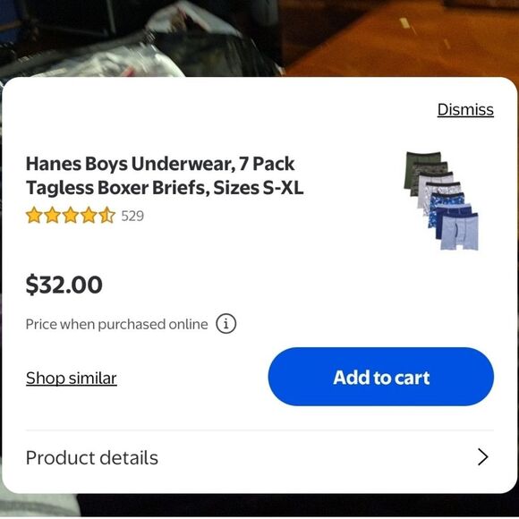 Hanes Boys MEDIUM 10-12 Underwear, 7 Pack Tagless Boxer Briefs New - Picture 5 of 5